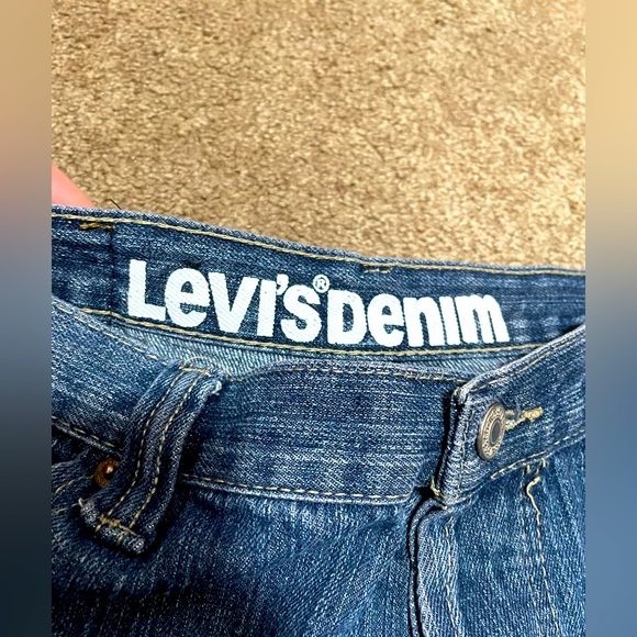 DOPE VINTAGE LEVI’S 501 BUTTON FLY BAGGY LOOSE JEAN SHORTS 90s RAP STYLE 36/38 W - Picture 2 of 16